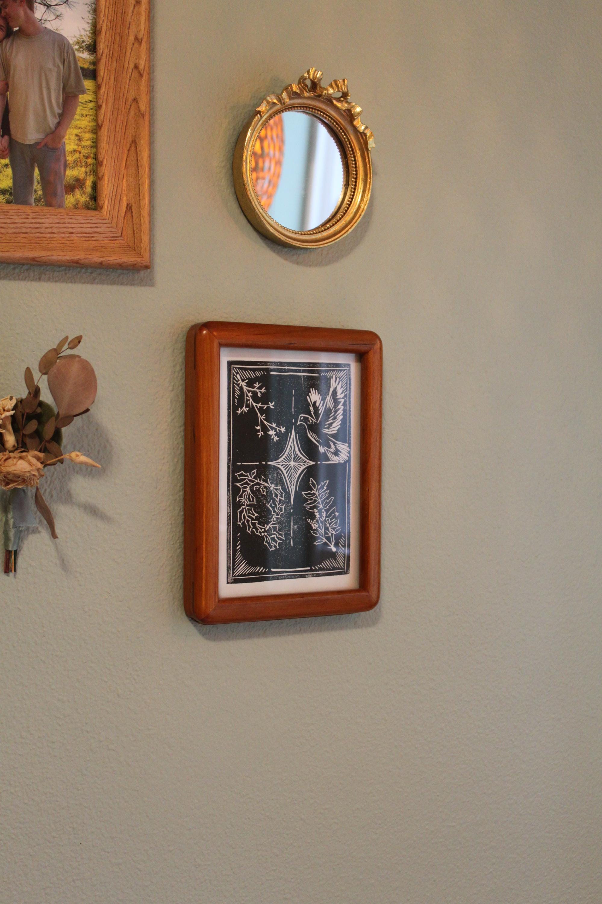 The King Is Born Linocut Print