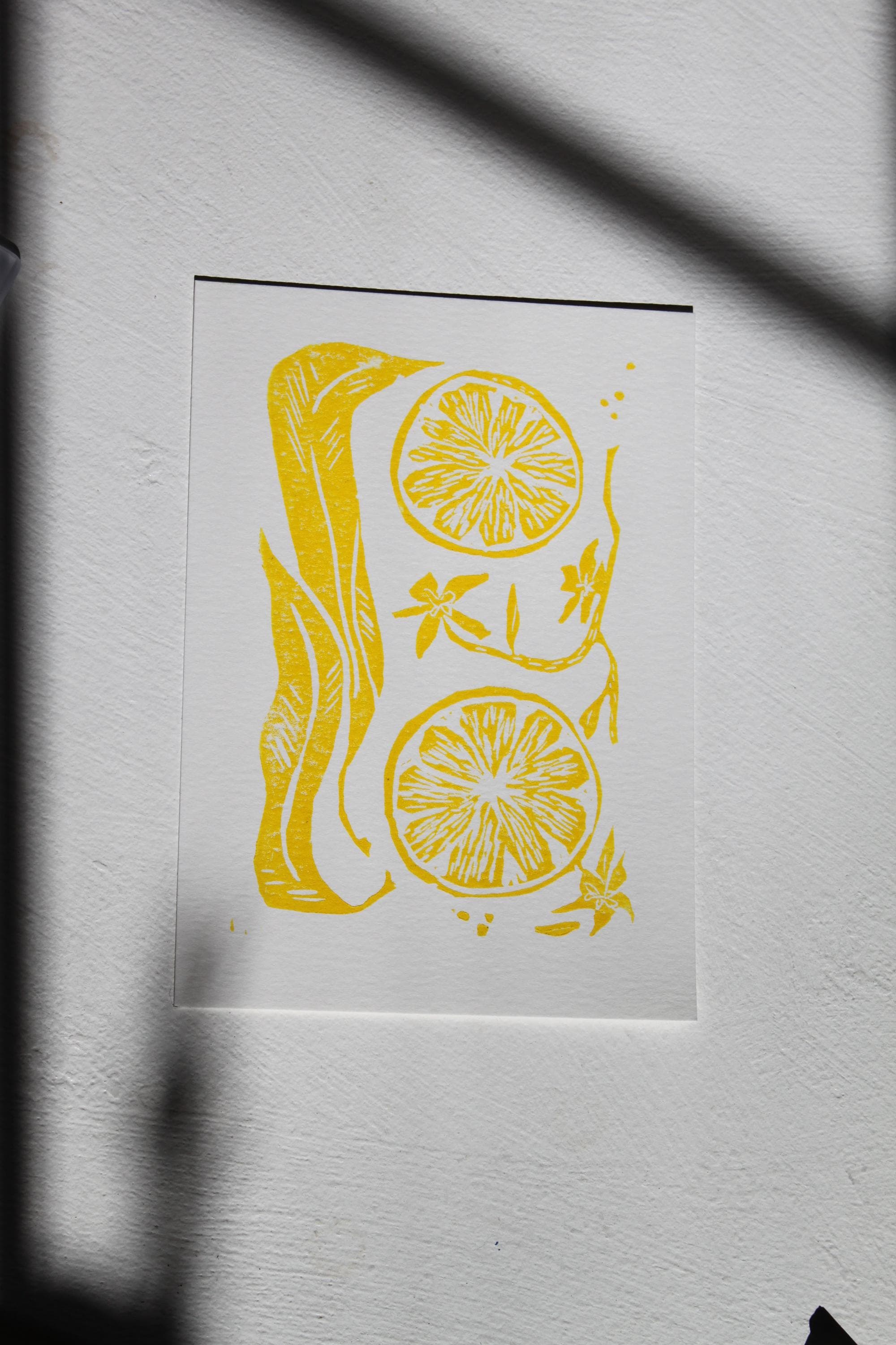 Orange You Glad? Linocut Print