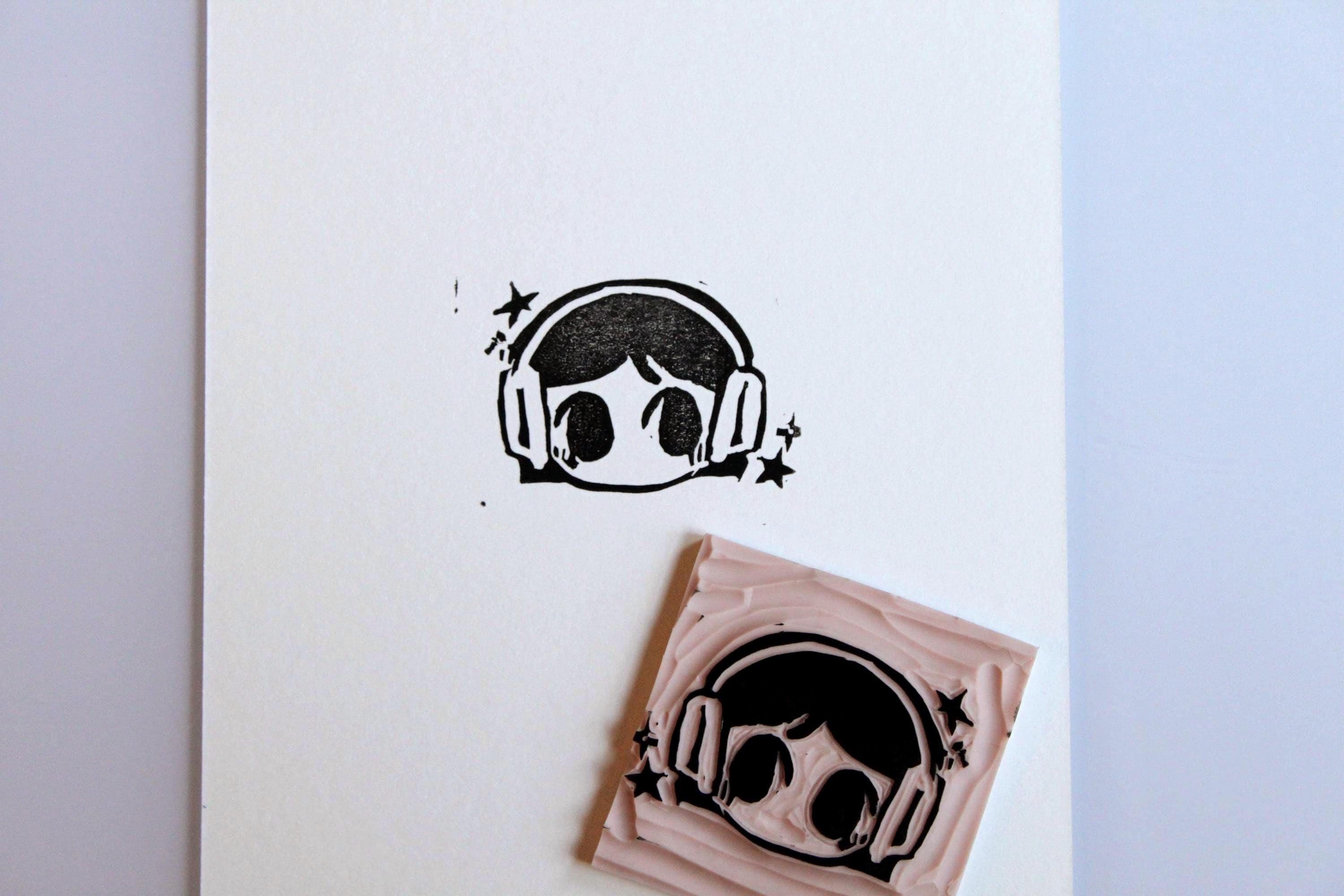 Custom 2"x2" Linocut Stamp