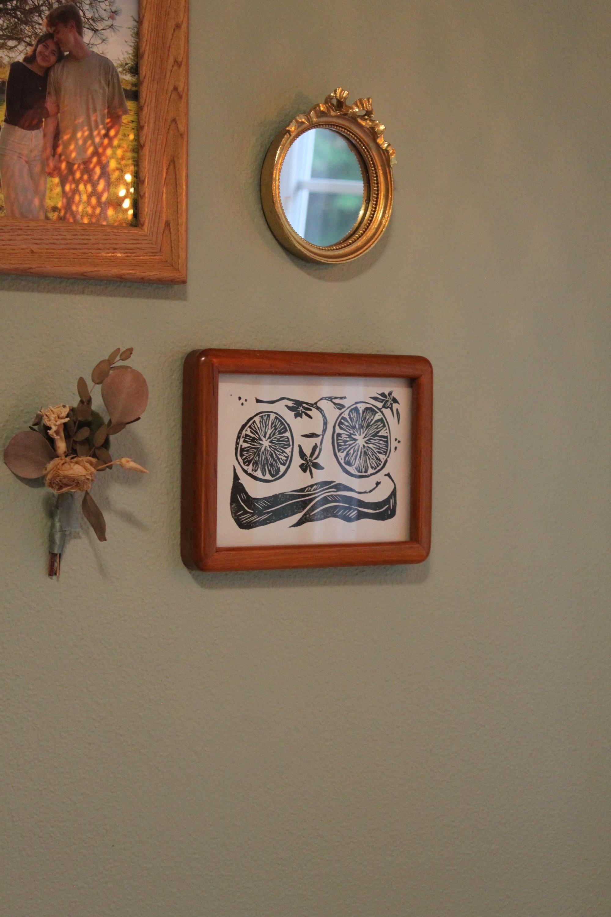 Orange You Glad? Linocut Print