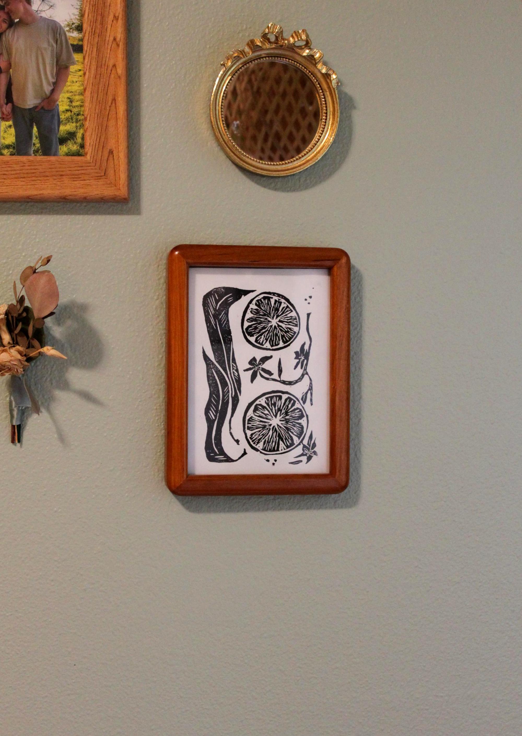 Orange You Glad? Linocut Print