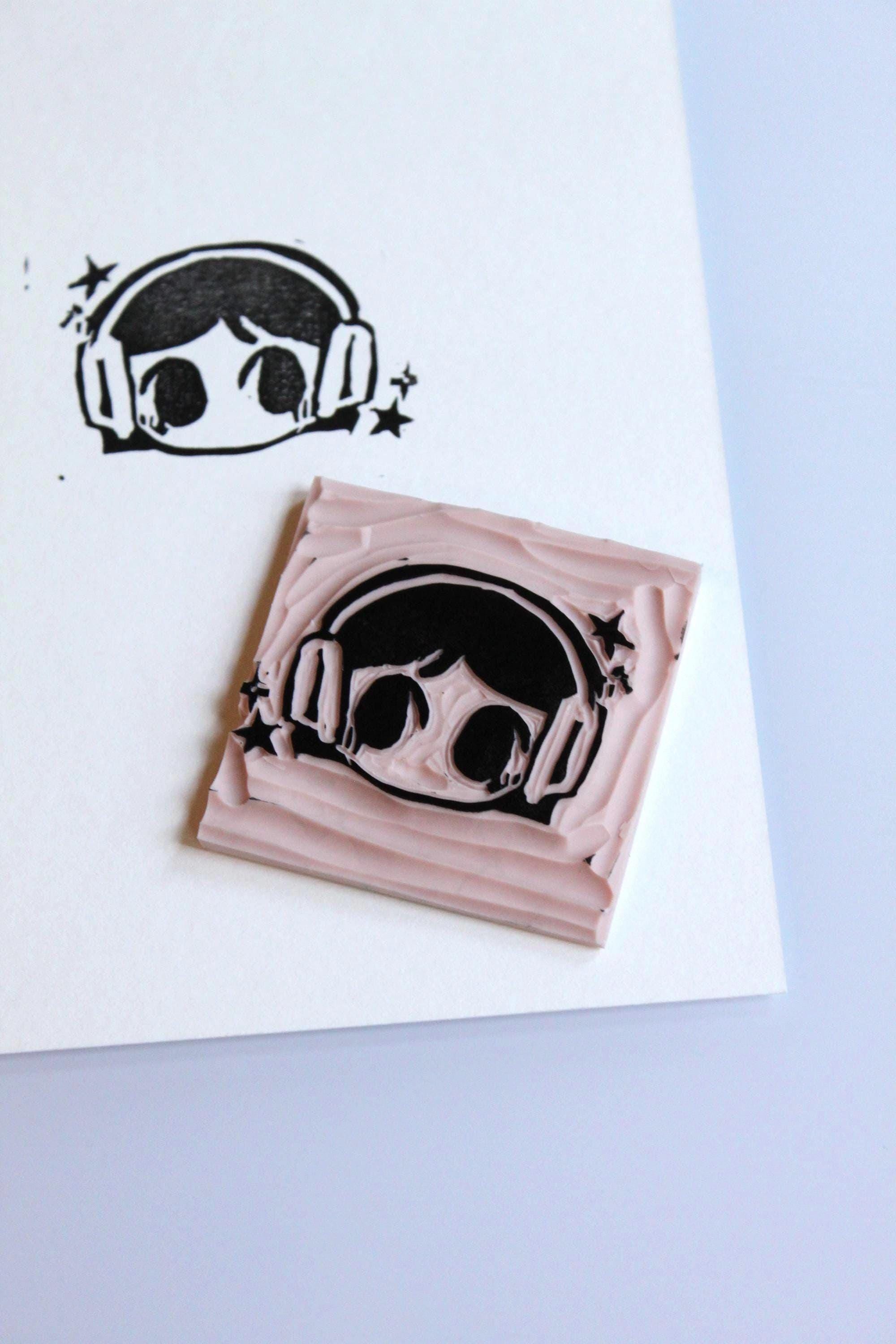 Custom 2"x2" Linocut Stamp