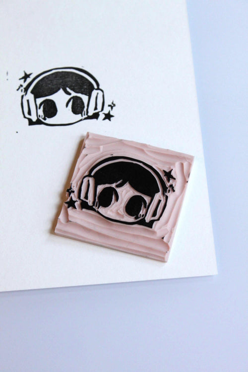 Custom 2"x2" Linocut Stamp