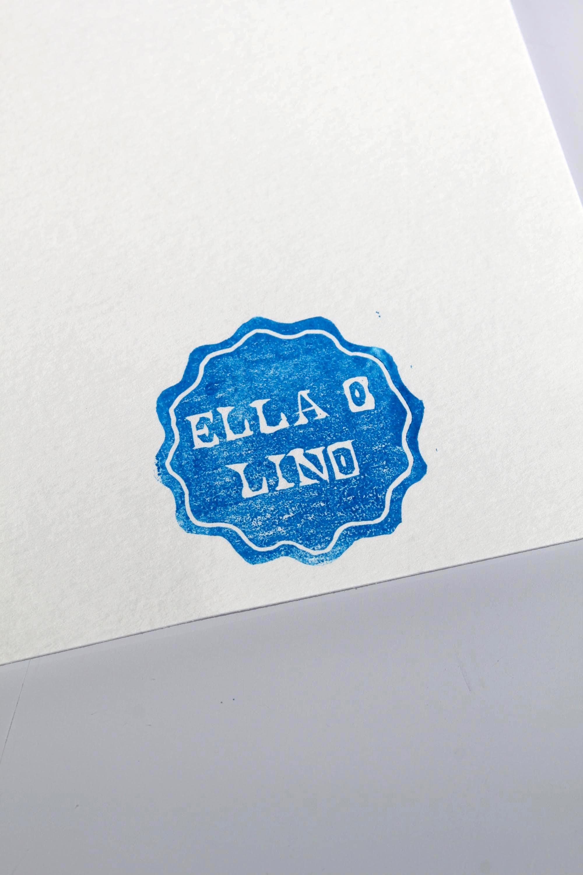 Custom 2"x2" Linocut Stamp